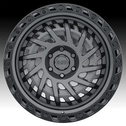 Black Rhino Shredder Matte Gunmetal Custom Truck Wheels 3